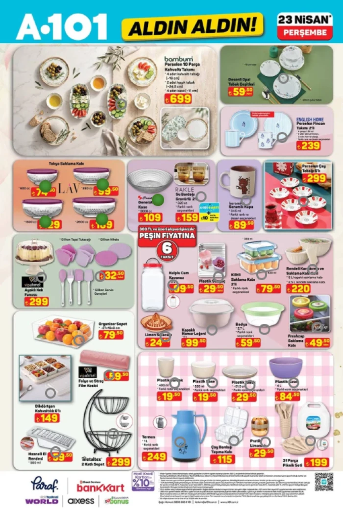 A101 23 Nisan-29 Nisan 2026 Akt&uuml;el Kataloğu... Ev bile alabilirsiniz! Listede başka neler var?