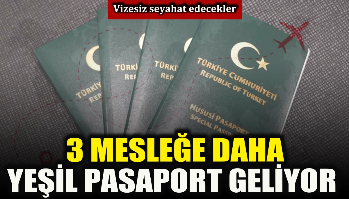 3 mesleğe daha yeşil pasaport geliyor