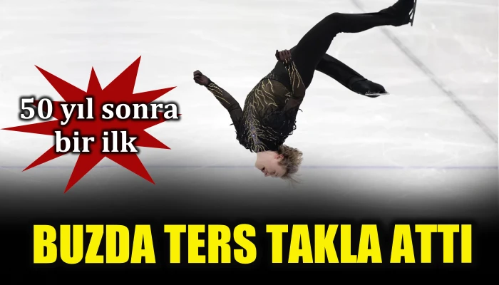50 yıl sonra bir ilk: Buzda ters takla attı