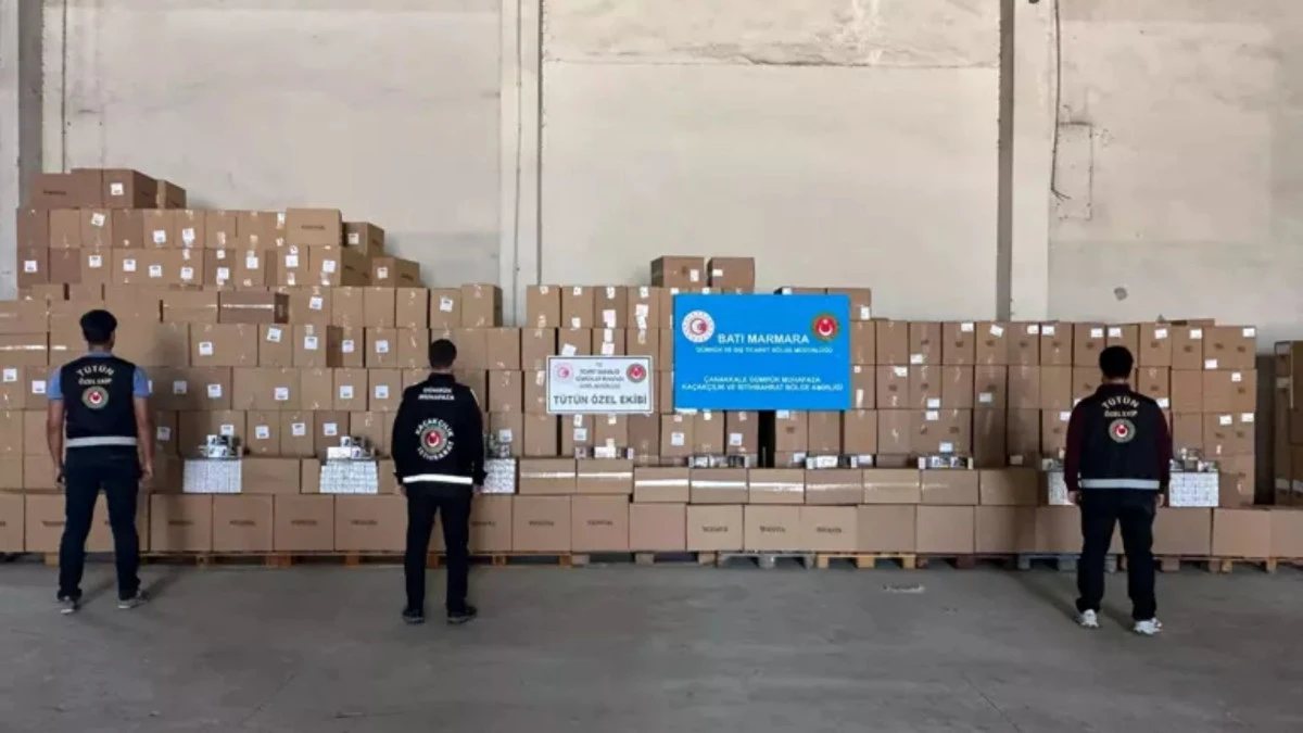 8 ilde eş zamanlı operasyon: 51 milyon kaçak makaron ele geçirildi