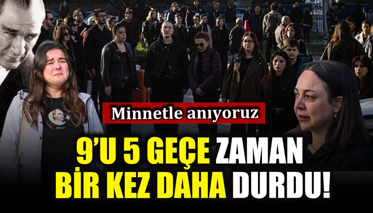 9’u 5 geçe zaman bir kez daha durdu!