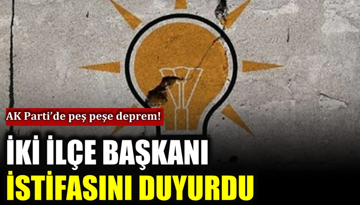 AK Parti İstanbul'da iki istifa: Sosyal medyadan duyurdular