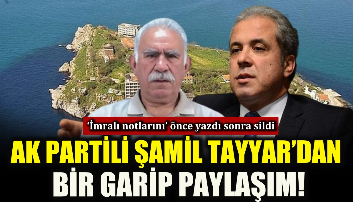 Ak Partili Şamil Tayyar'dan bir garip paylaşım!
