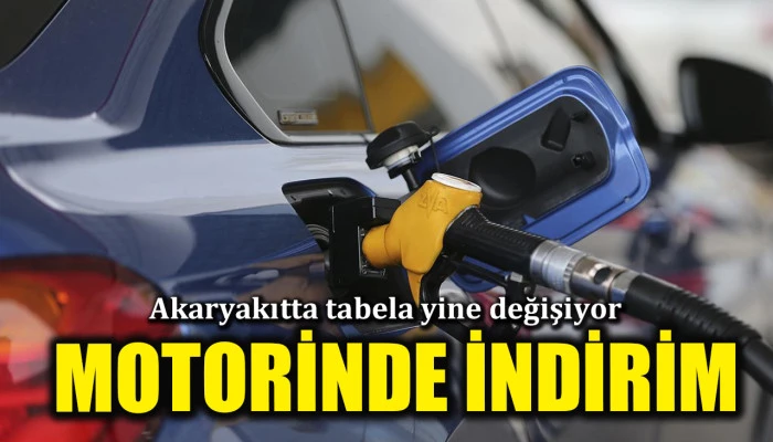 Akaryakıtta tabela yine değişiyor: Motorinde indirim