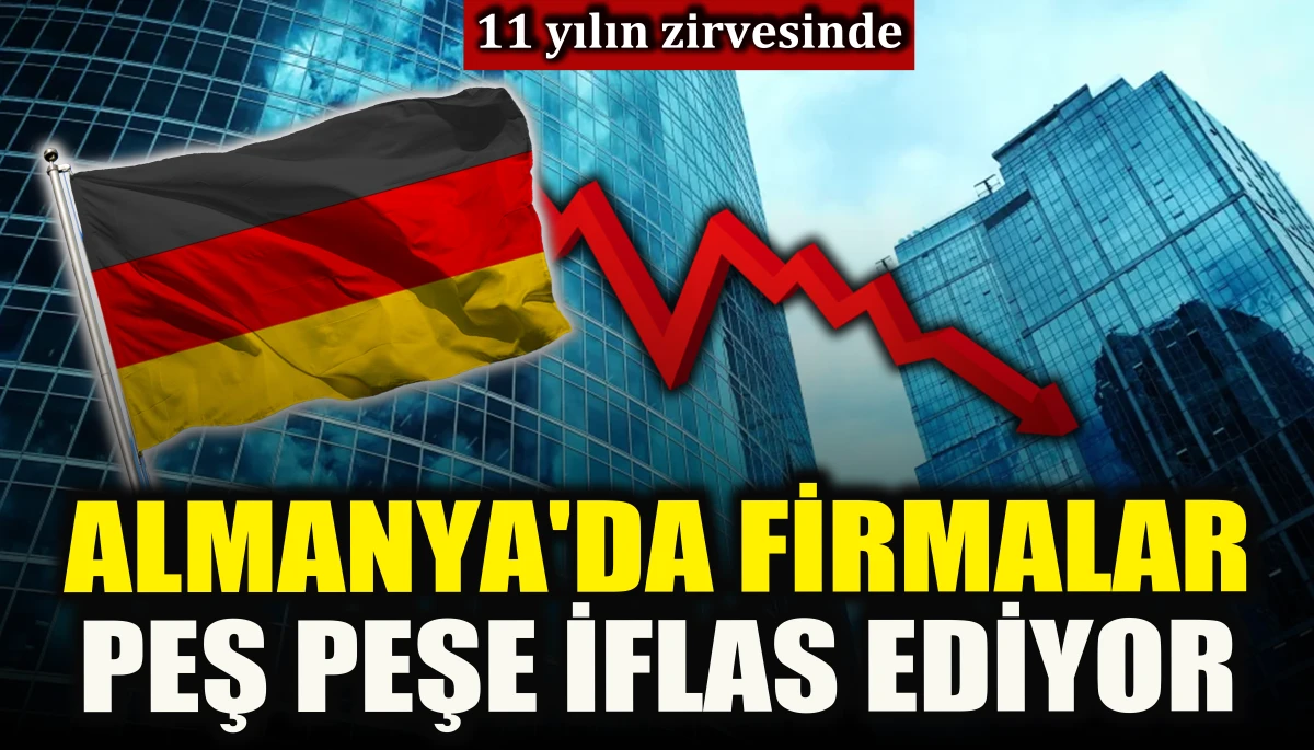 Almanya'da firmalar peş peşe iflas ediyor