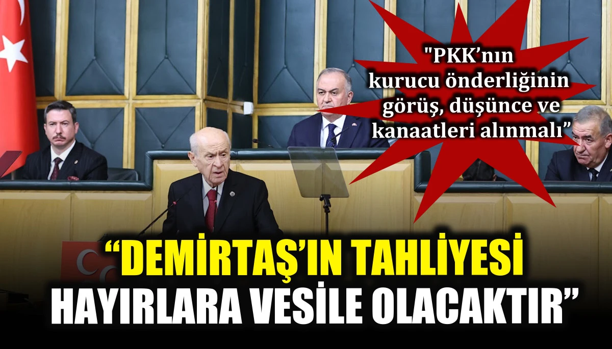 Bahçeli: Demirtaş’ın tahliyesi hayırlara vesile olacaktır