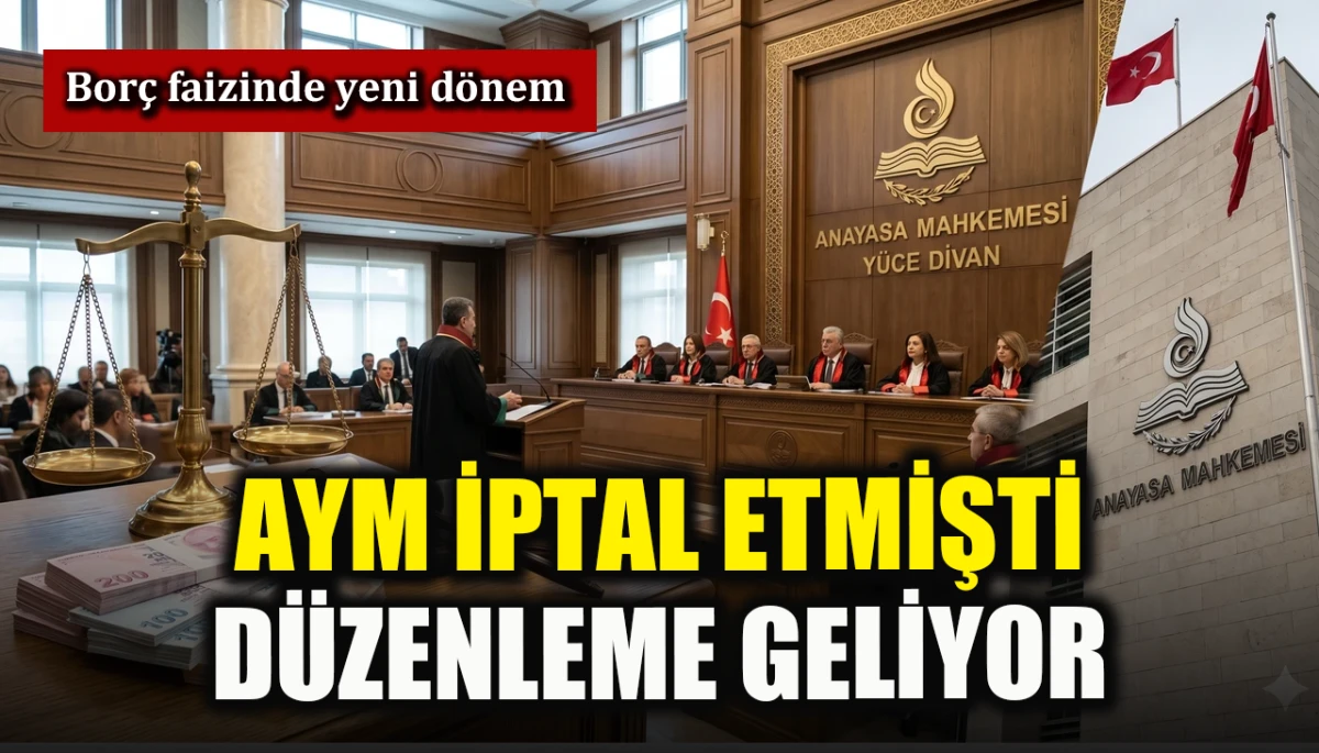 Bor&ccedil; faizinde yeni d&ouml;nem: AYM iptal etmişti, d&uuml;zenleme geliyor
