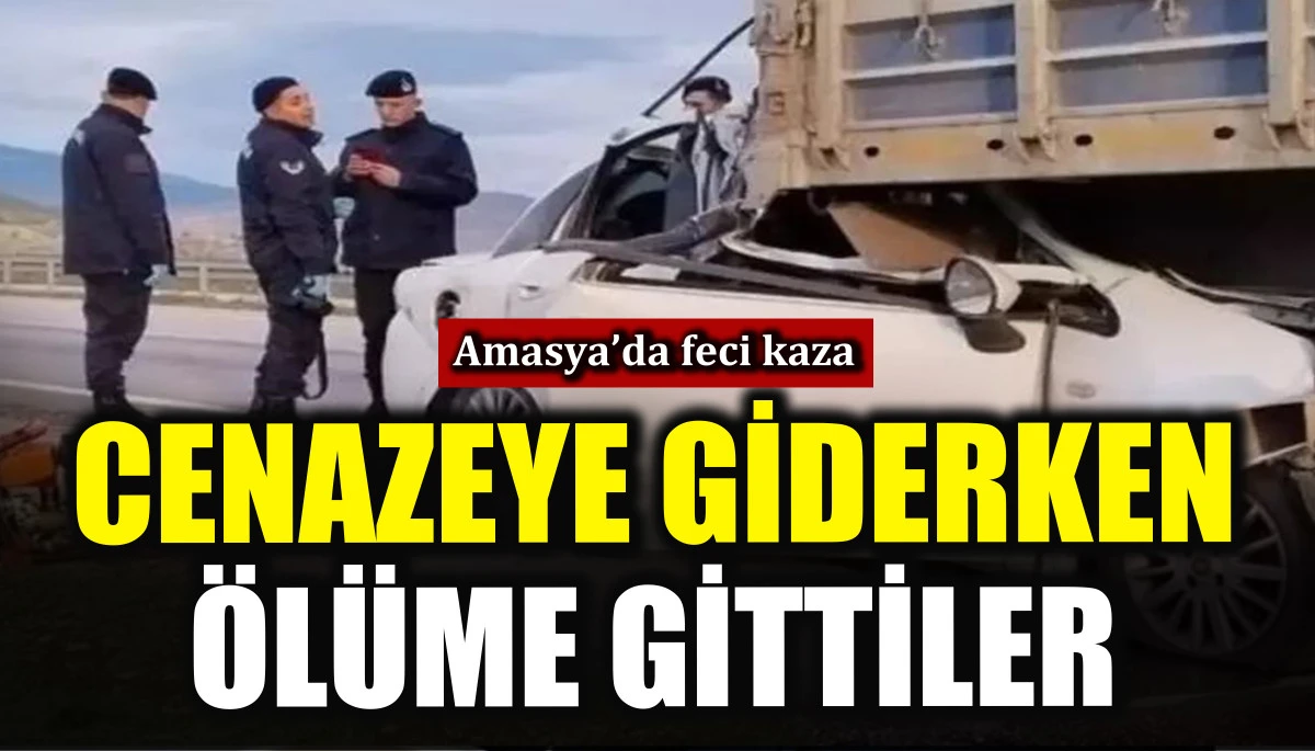 Cenazeye giderken &ouml;l&uuml;me gittiler