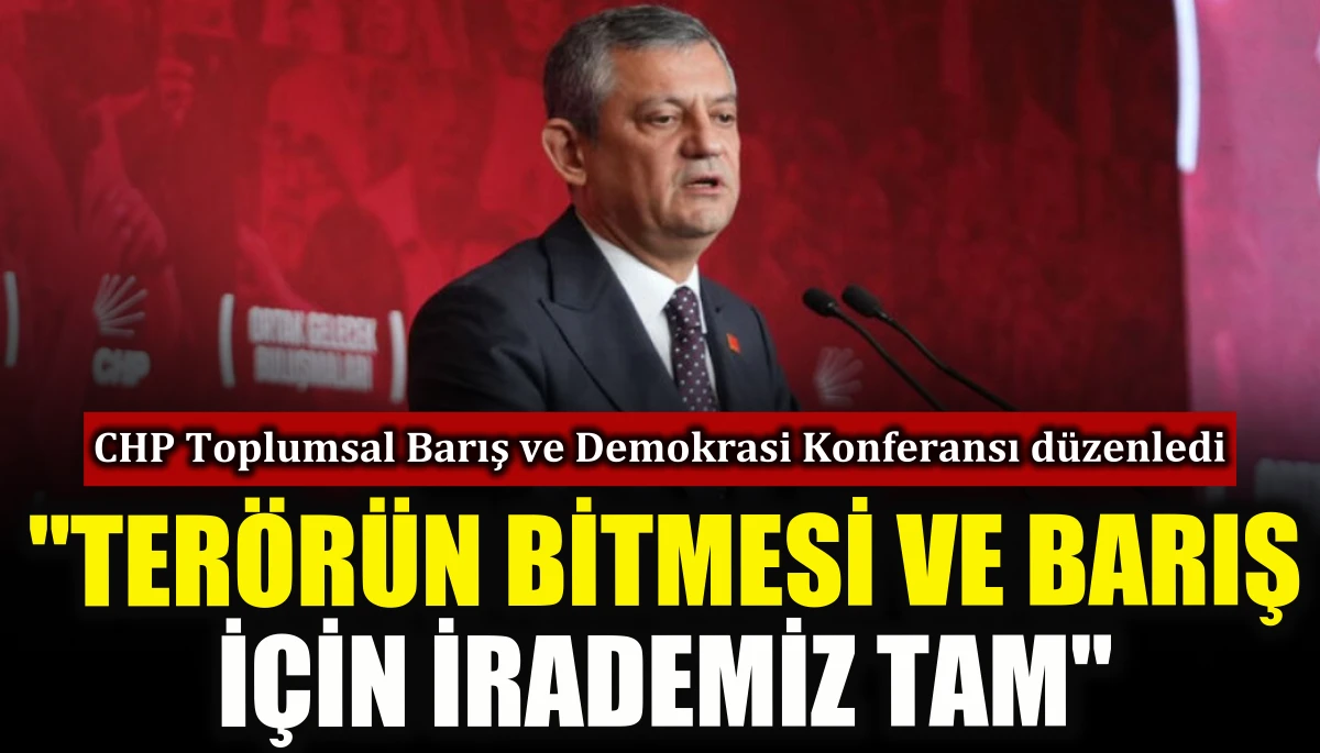 CHP, Toplumsal Barış ve Demokrasi Konferansı d&uuml;zenledi