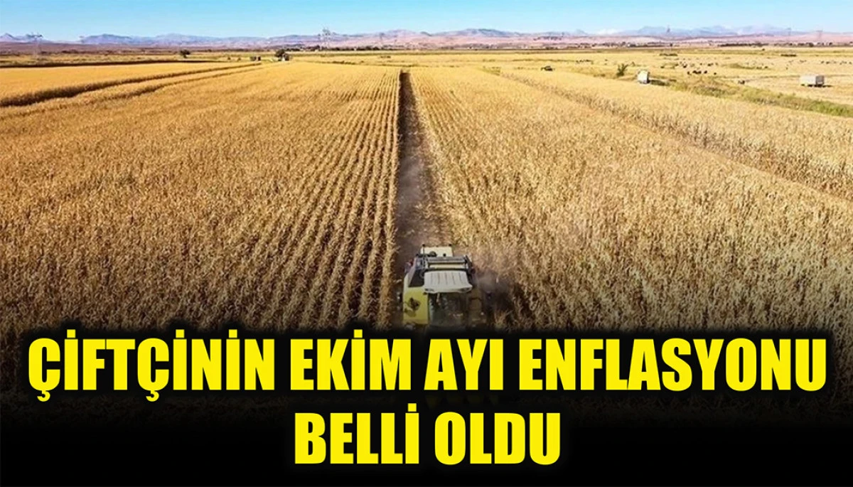 Çiftçinin Ekim ayı enflasyonu belli oldu