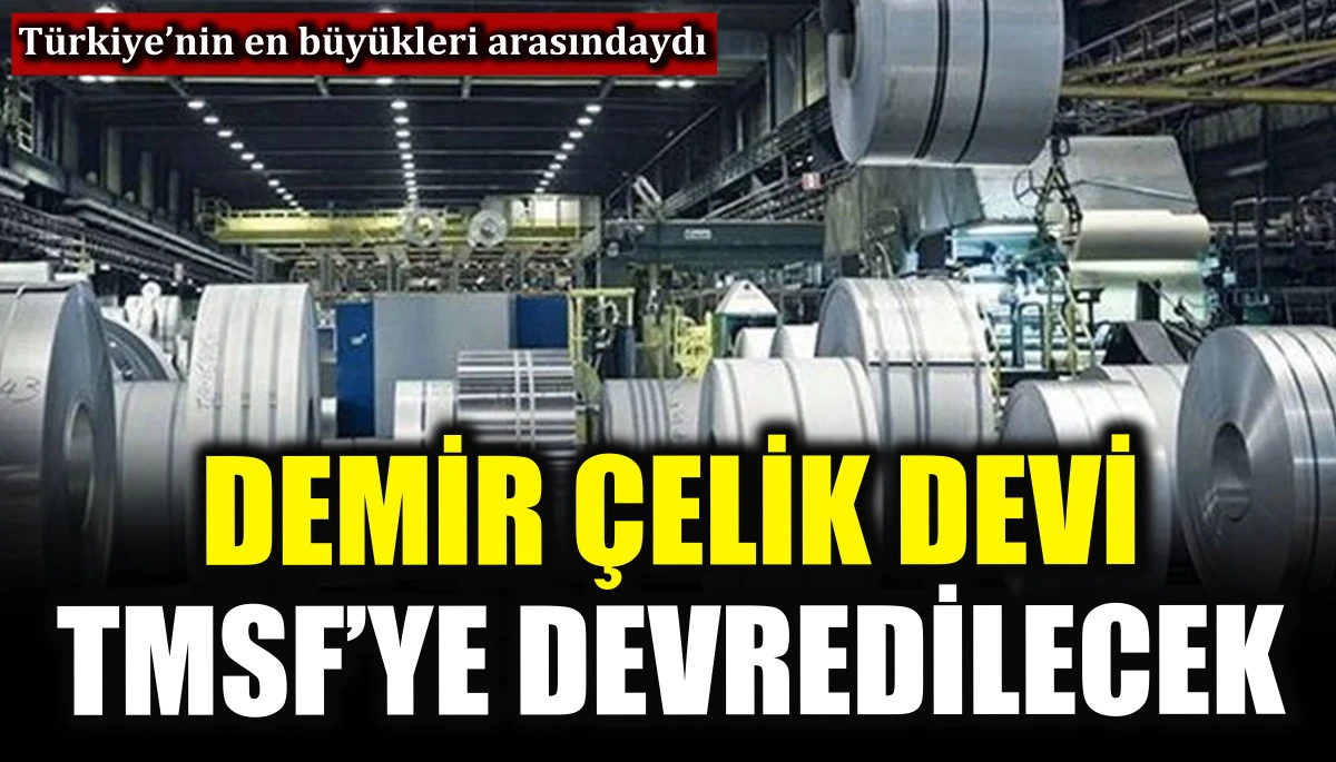 Demir &ccedil;elik devi TMSF&rsquo;ye devredilecek! T&uuml;rkiye&rsquo;nin en b&uuml;y&uuml;kleri arasındaydı