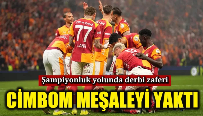 Derbide g&uuml;len taraf Galatasaray oldu