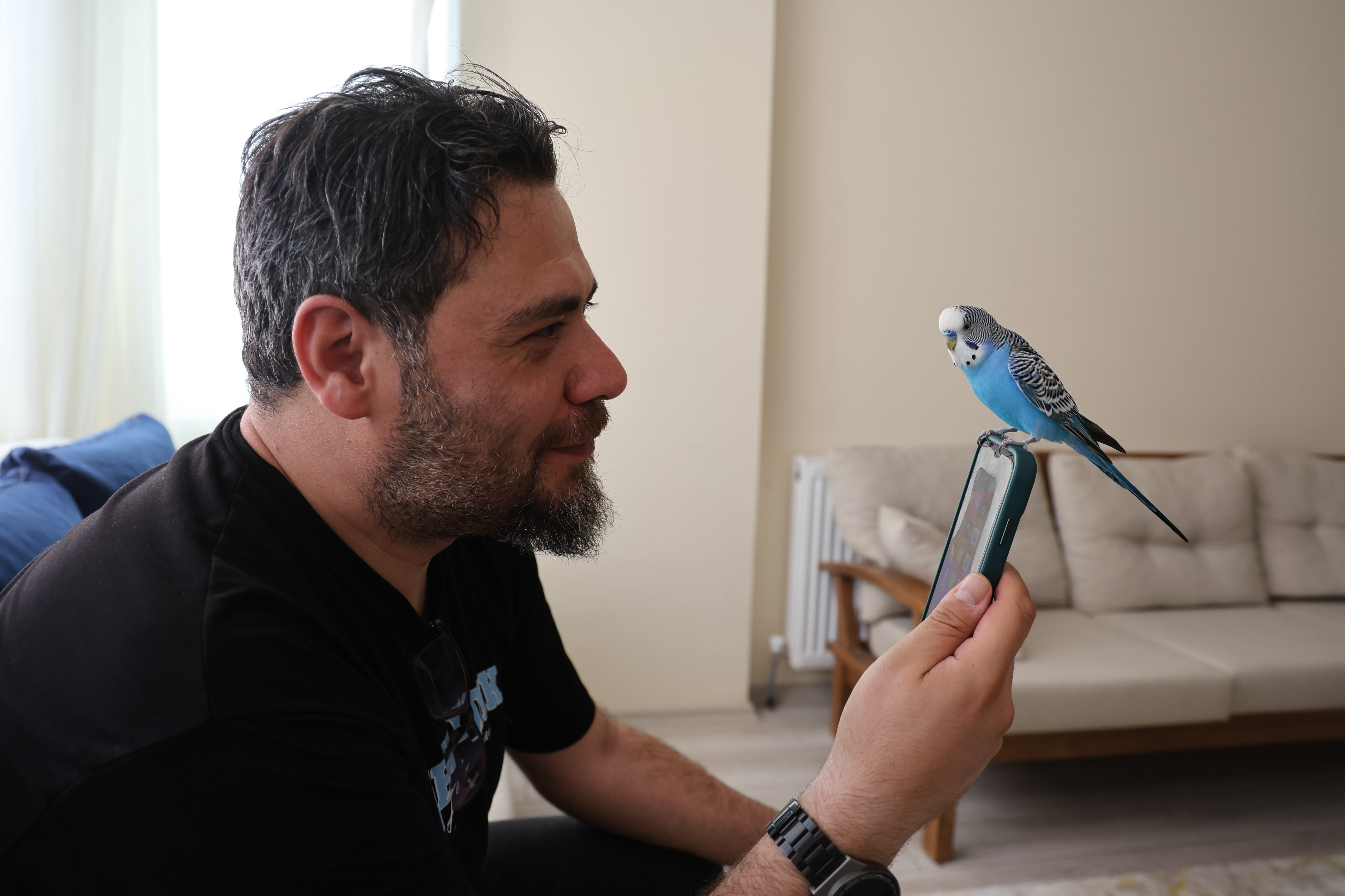 Dinleyen kulaklarına inanamıyor: Muhabbet kuşundan ''Sayın Cumhurbaşkanı Recep Tayyip Erdoğan'' tiradı