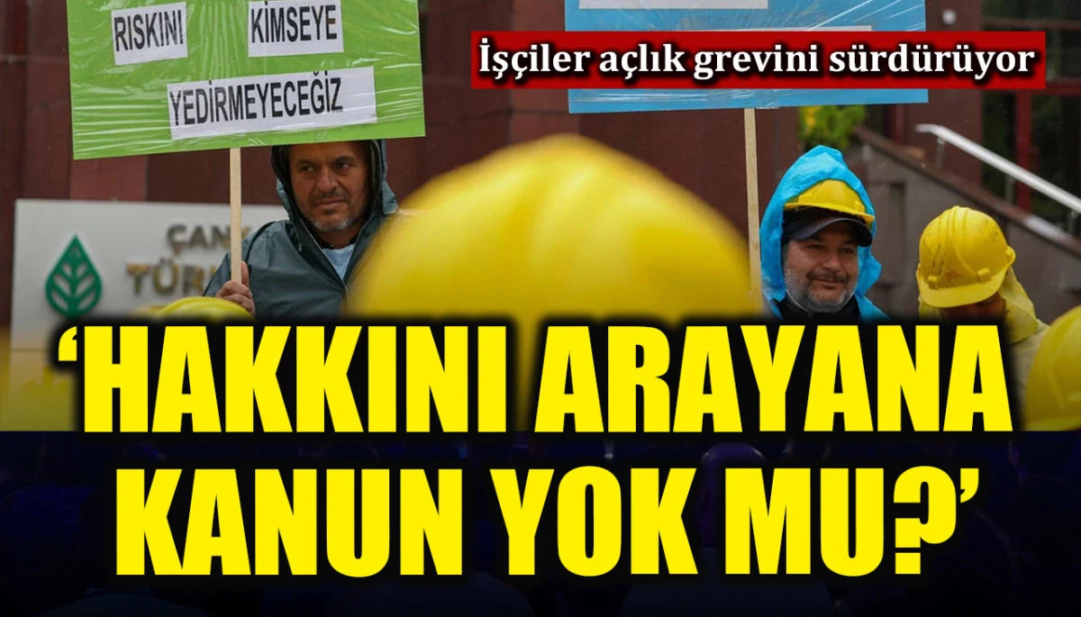 Doruk Madencilik iş&ccedil;ileri a&ccedil;lık grevini s&uuml;rd&uuml;r&uuml;yor