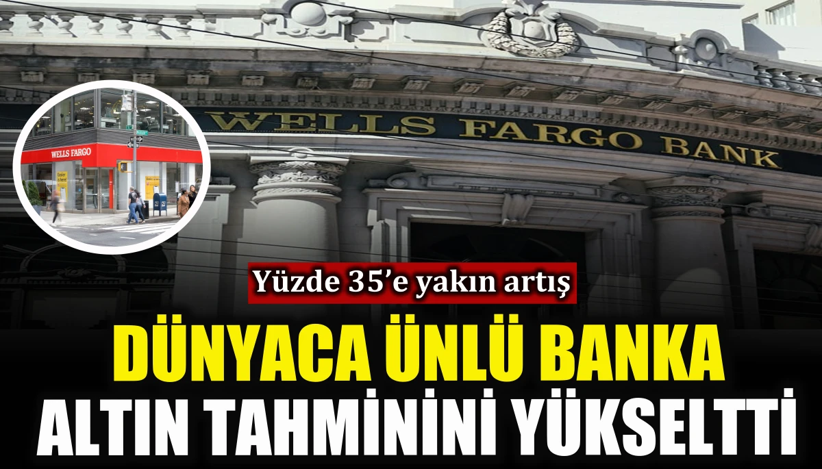 D&uuml;nyaca &uuml;nl&uuml; banka altın tahminini y&uuml;kseltti 