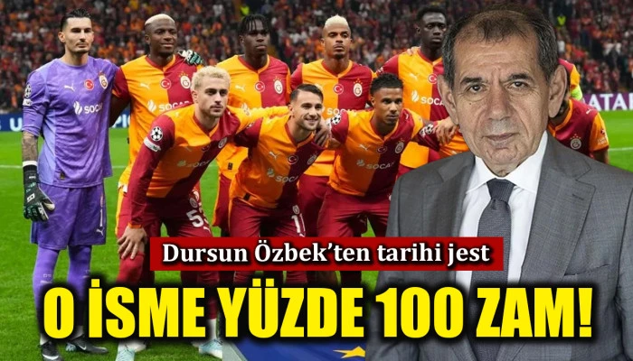 Dursun &Ouml;zbek'ten tarihi jest! Uğurcan &Ccedil;akır'ın maaşına y&uuml;zde 100 zam...