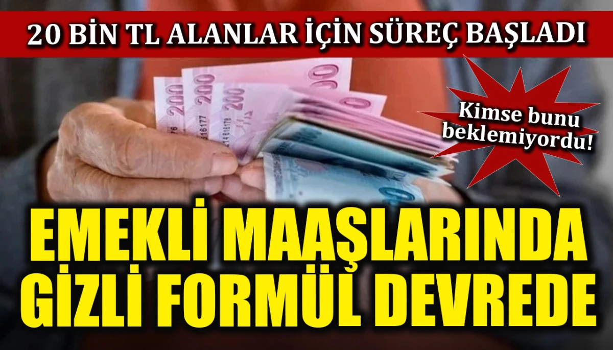 Emekli Maaşlarında Gizli Form&uuml;l Devreye Giriyor: 20.000 TL Alanlar İ&ccedil;in S&uuml;re&ccedil; Başladı, Kimse Bunu Beklemiyordu!
