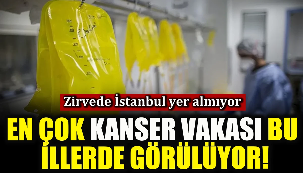 En çok kanser vakası bu illerde görülüyor!