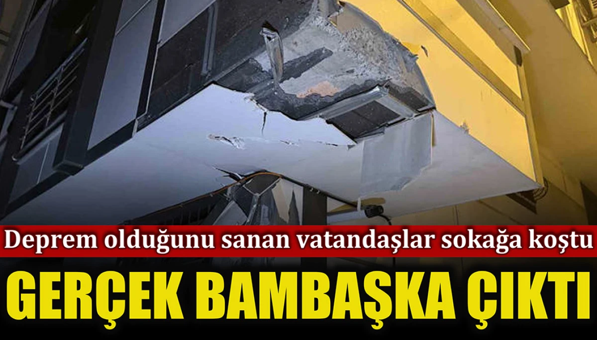 Eyüpsultan'da vatandaşlar 'deprem' olduğunu sanarak sokağa fırladı