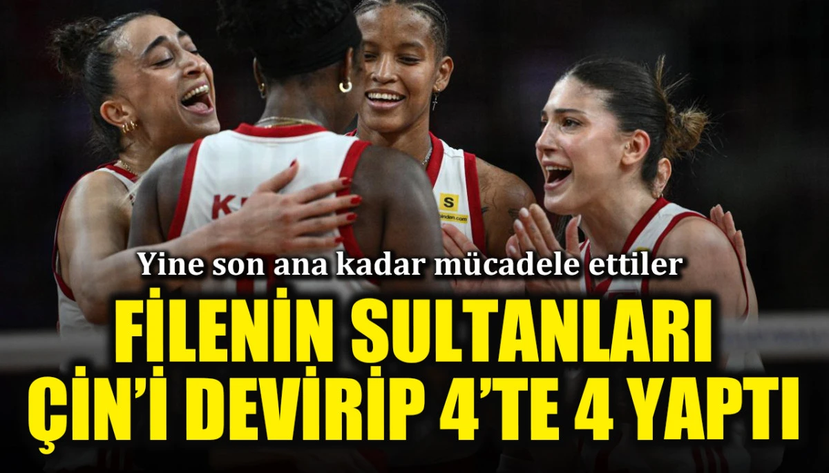 Filenin Sultanları &Ccedil;in'i devirip 4'te 4 yaptı! Yine son ana kadar m&uuml;cadele ettiler