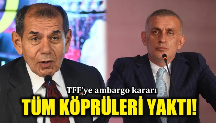 Galatasaray k&ouml;pr&uuml;leri yaktı! 'TFF ile t&uuml;m ilişkiler askıya alındı'