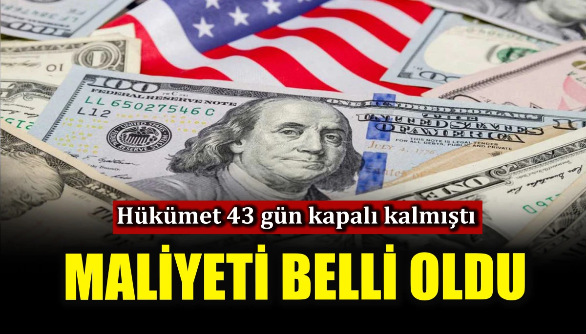 Hükümet 43 gün kapalı kalmıştı! Maliyeti belli oldu