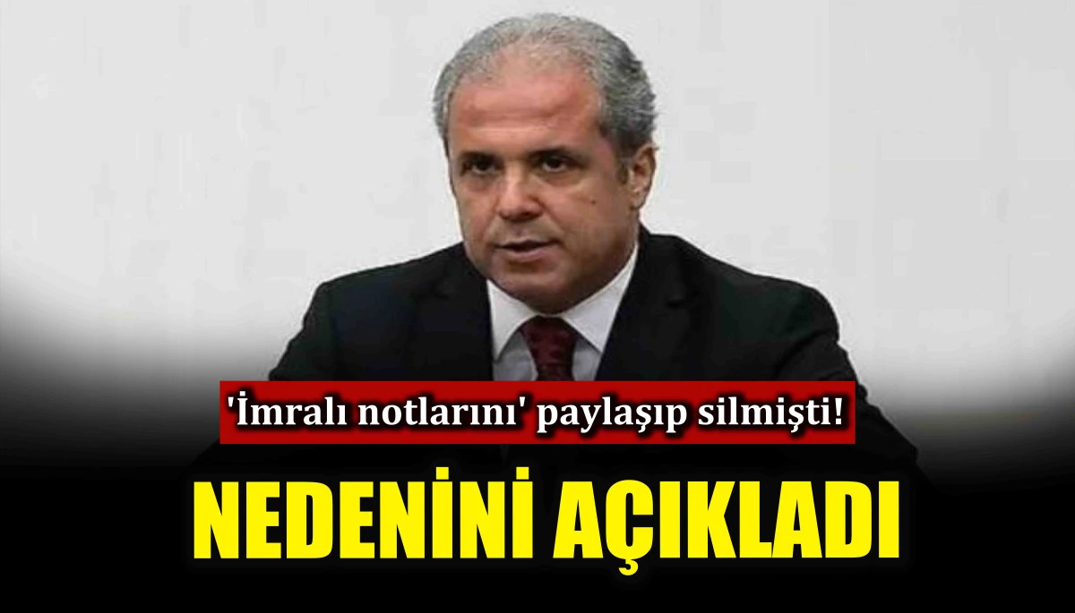 'İmralı notlarını' paylaşıp silmişti! Nedenini açıkladı