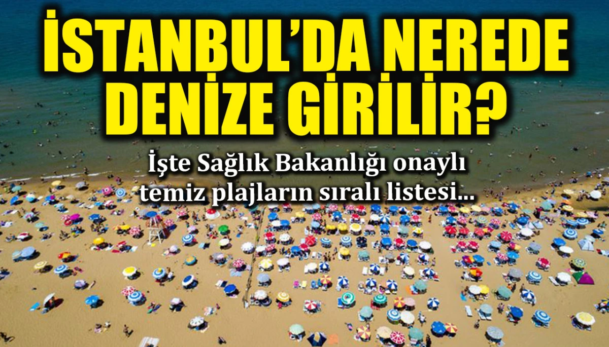 İstanbul'da nerede denize girilir? İşte Sağlık Bakanlığı onaylı temiz plajların sıralı listesi...