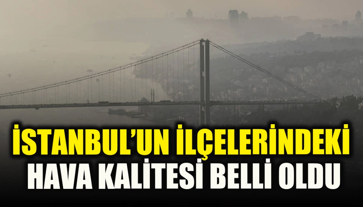 İstanbul'un havası en kirli ve temiz il&ccedil;eleri belli oldu
