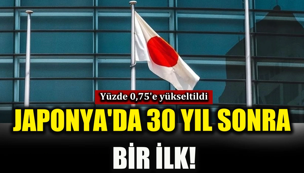 Japonya'da 30 yıl sonra bir ilk!