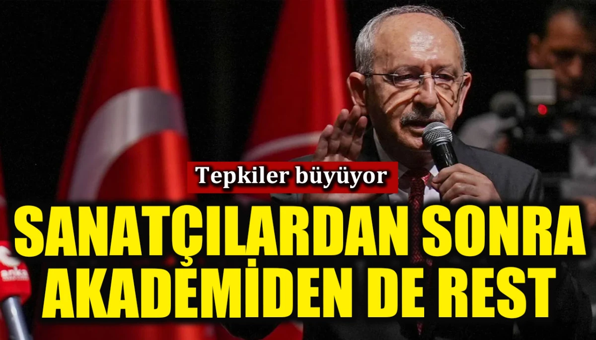 Kılı&ccedil;daroğlu'na tepkiler b&uuml;y&uuml;yor: Sanat&ccedil;ılardan sonra akademisyenler de resti &ccedil;ekti