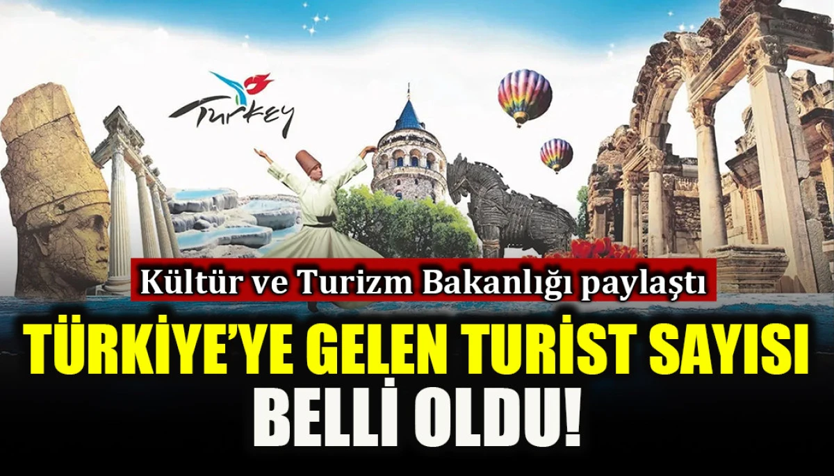 K&uuml;lt&uuml;r ve Turizm Bakanlığı 2025 verilerini a&ccedil;ıkladı: T&uuml;rkiye'ye gelen turist sayısı belli  oldu!