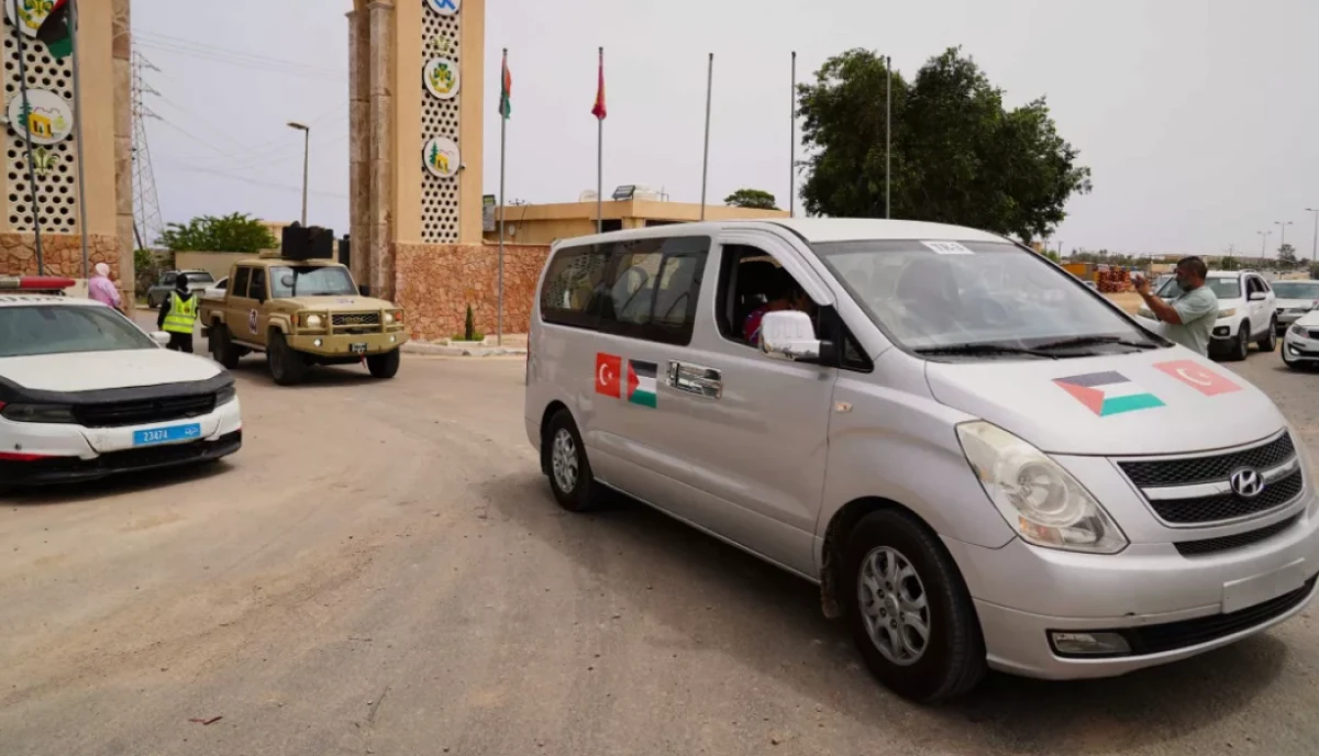 K&uuml;resel Sumud Filosu konvoyu Libya'ya ulaştı