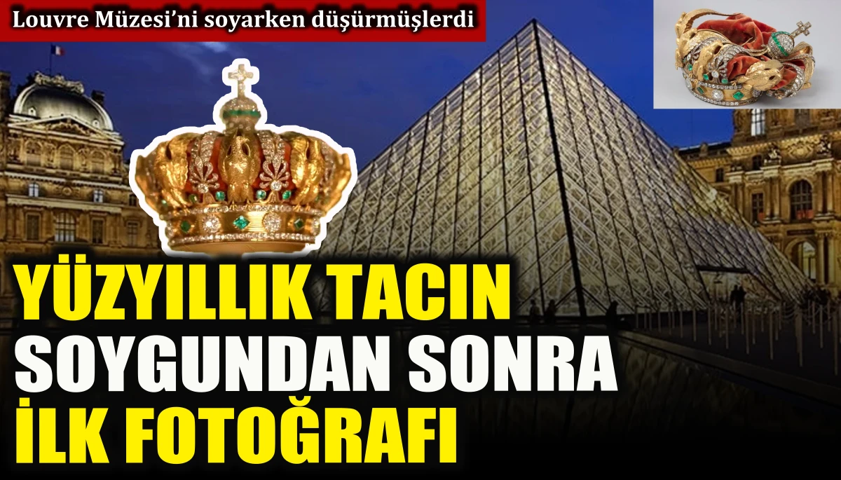 Louvre M&uuml;zesi&rsquo;ni soyarken d&uuml;ş&uuml;rm&uuml;şlerdi: Soygun sonrası ilk fotoğrafı