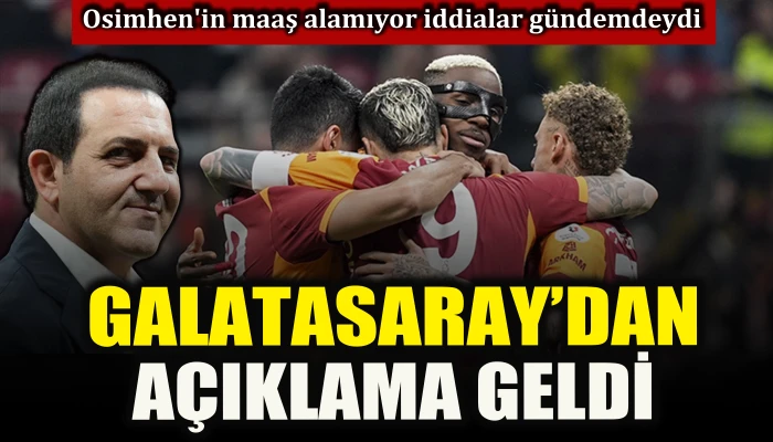 Maaşların &ouml;denemediği iddiaları g&uuml;ndemdeydi: Galatasaray'dan a&ccedil;ıklama ageldi