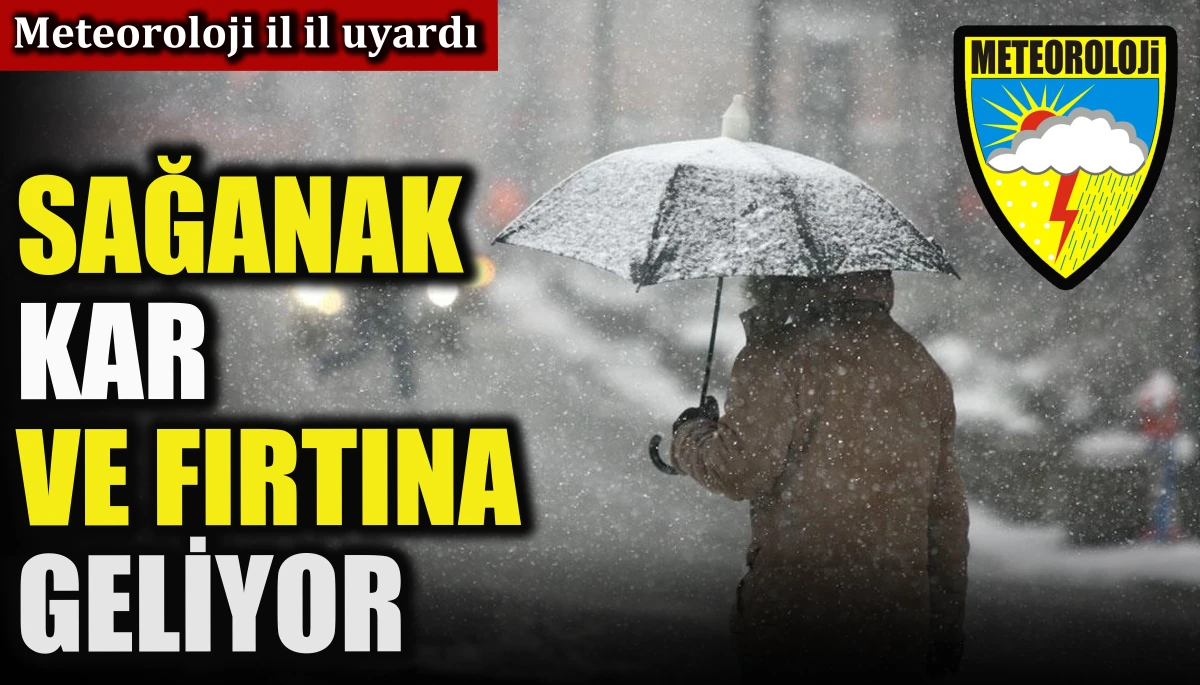 Meteoroloji il il uyardı: Sağanak, kar ve fırtına geliyor
