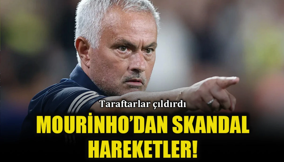 Mourinho'dan ilginç hareketler: Hakeme dil çıkardı!