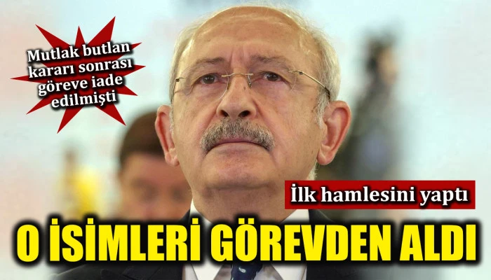 Mutlak butlan kararı sonrası g&ouml;reve iade edilmişti! Kemal Kılı&ccedil;daroğlu ilk hamlesini yaptı, o isimleri g&ouml;revden aldı