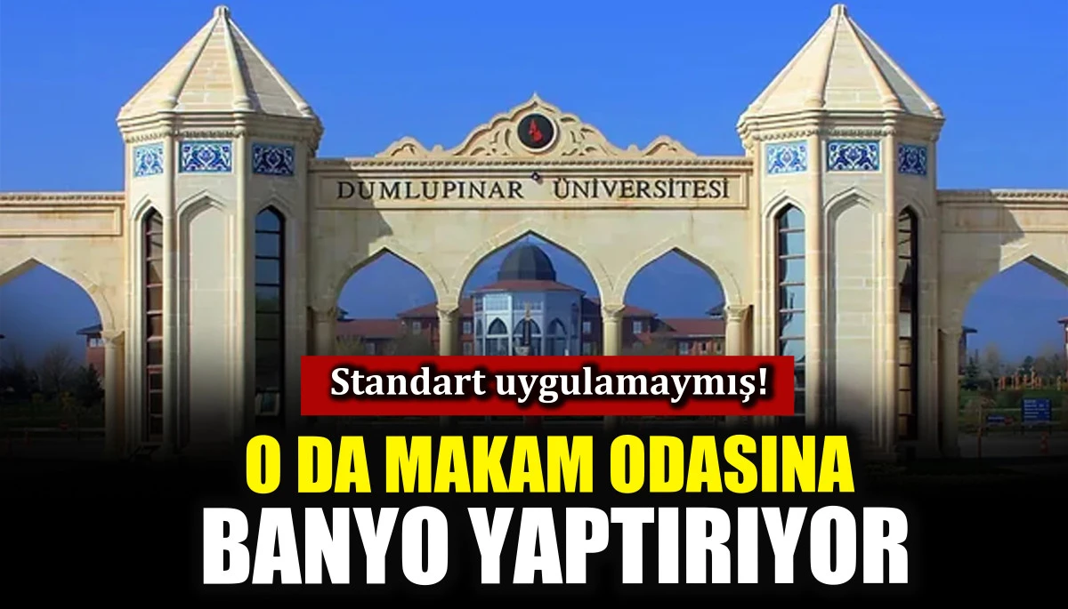 O da makam odasına banyo yaptırıyor! Standart uygulamaymış!