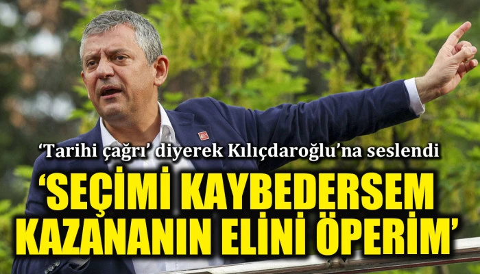 &Ouml;zel'den Kılı&ccedil;daroğlu'na &ccedil;ağrı: 2 milyon oy versin, &ouml;mr&uuml;m boyunca yanında gezerim