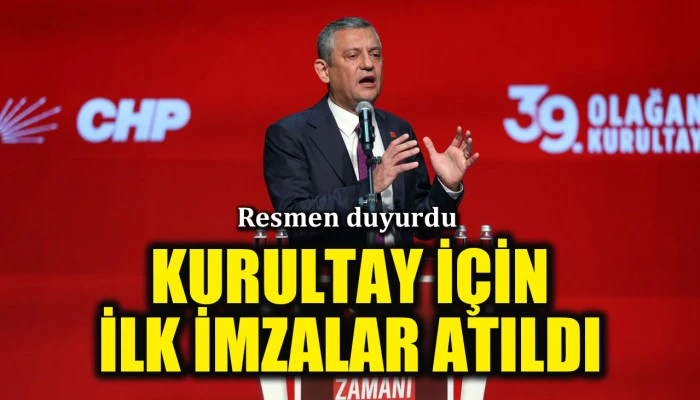&Ouml;zg&uuml;r &Ouml;zel duyurdu: Olağan&uuml;st&uuml; kurultay i&ccedil;in ilk imzalar atıldı