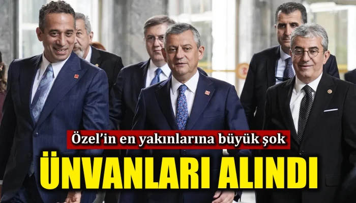 &Ouml;zg&uuml;r &Ouml;zel'in en yakınlarına b&uuml;y&uuml;k şok! Ali Mahir Başarır ve G&ouml;khan G&uuml;naydın'ın grup başkanvekilliği d&uuml;şt&uuml;