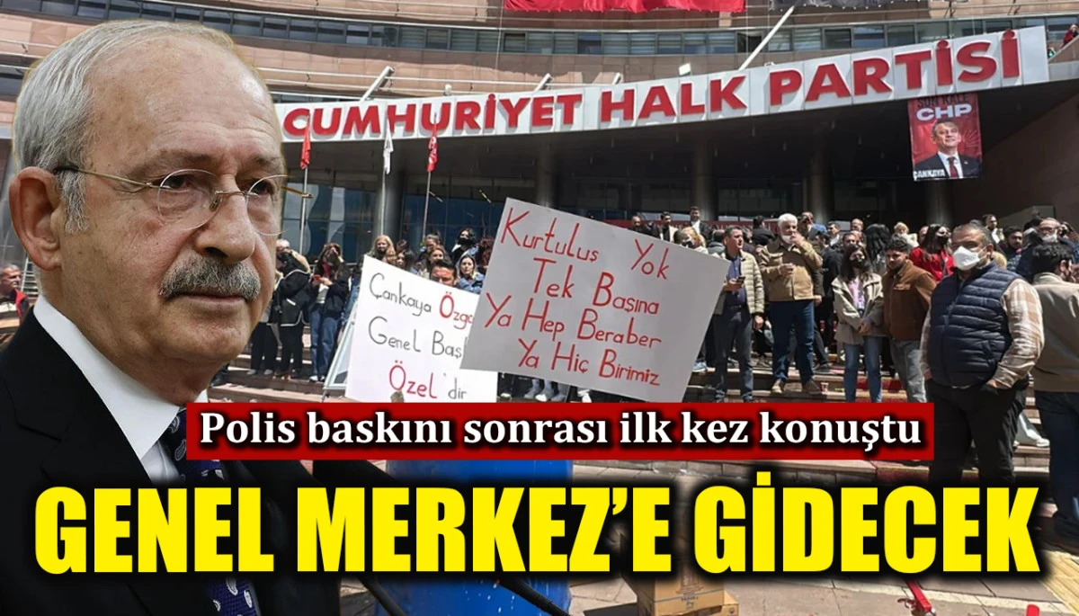 Polis baskını sonrası ilk kez konuştu: Kılı&ccedil;daroğlu CHP Genel Merkezi'ne gidecek