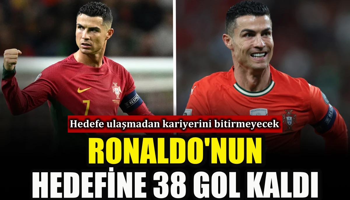 Ronaldo'nun hedefine 38 gol kaldı             