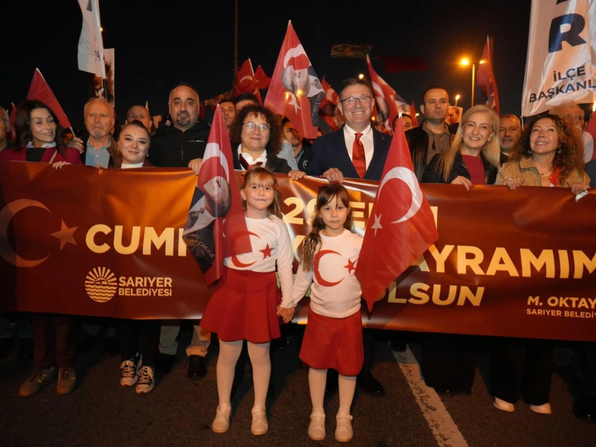 Sarıyer’de Cumhuriyet coşkusu yaşandı