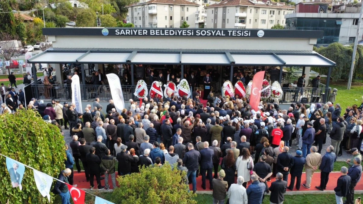 Sarıyer’de yeni sosyal tesis: “Güverte Pınar” hizmete girdi