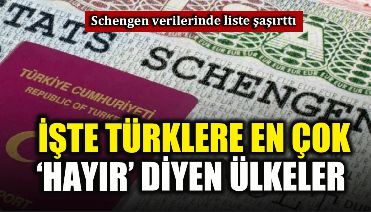 Schengen verilerinde liste şaşırttı: İşte T&uuml;rklere en &ccedil;ok 'hayır' diyen &uuml;lkeler