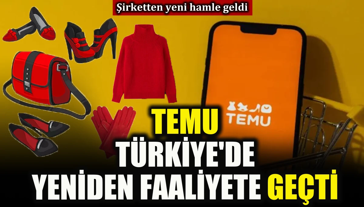 Temu T&uuml;rkiye'de yeniden faaliyete ge&ccedil;ti 