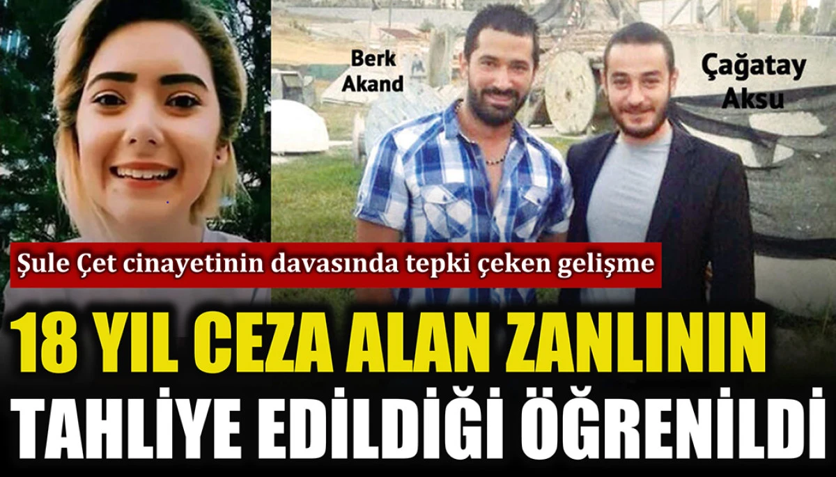 Şule Çet davasında 18 yıl alan Berk Akand'ın tahliye edildiği ortaya çıktı