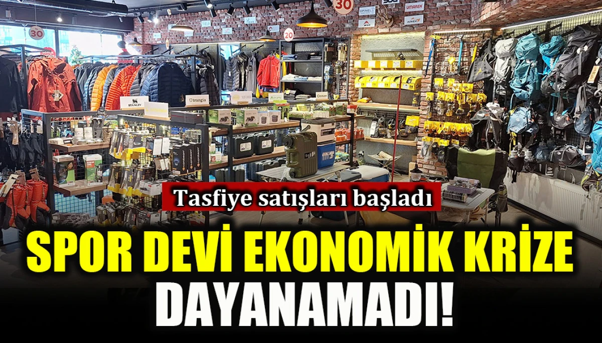 Tasfiye satışları başladı: Spor devi ekonomik krize dayanamadı!